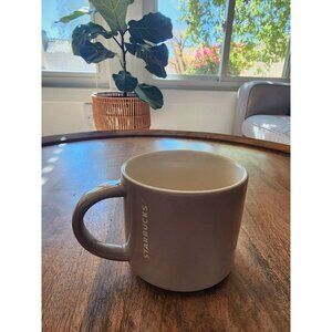 2013 Starbucks Gray Coffee Cup Tea Mug | Etched Logo | 14oz